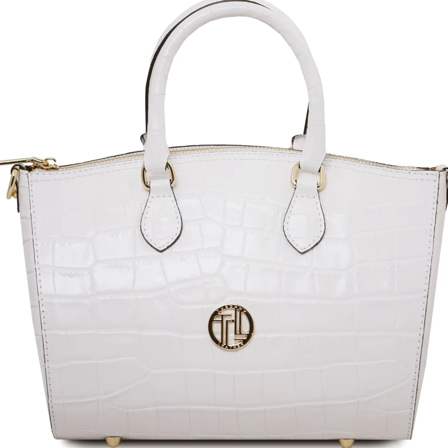 Croc Print Leather Duffle bag