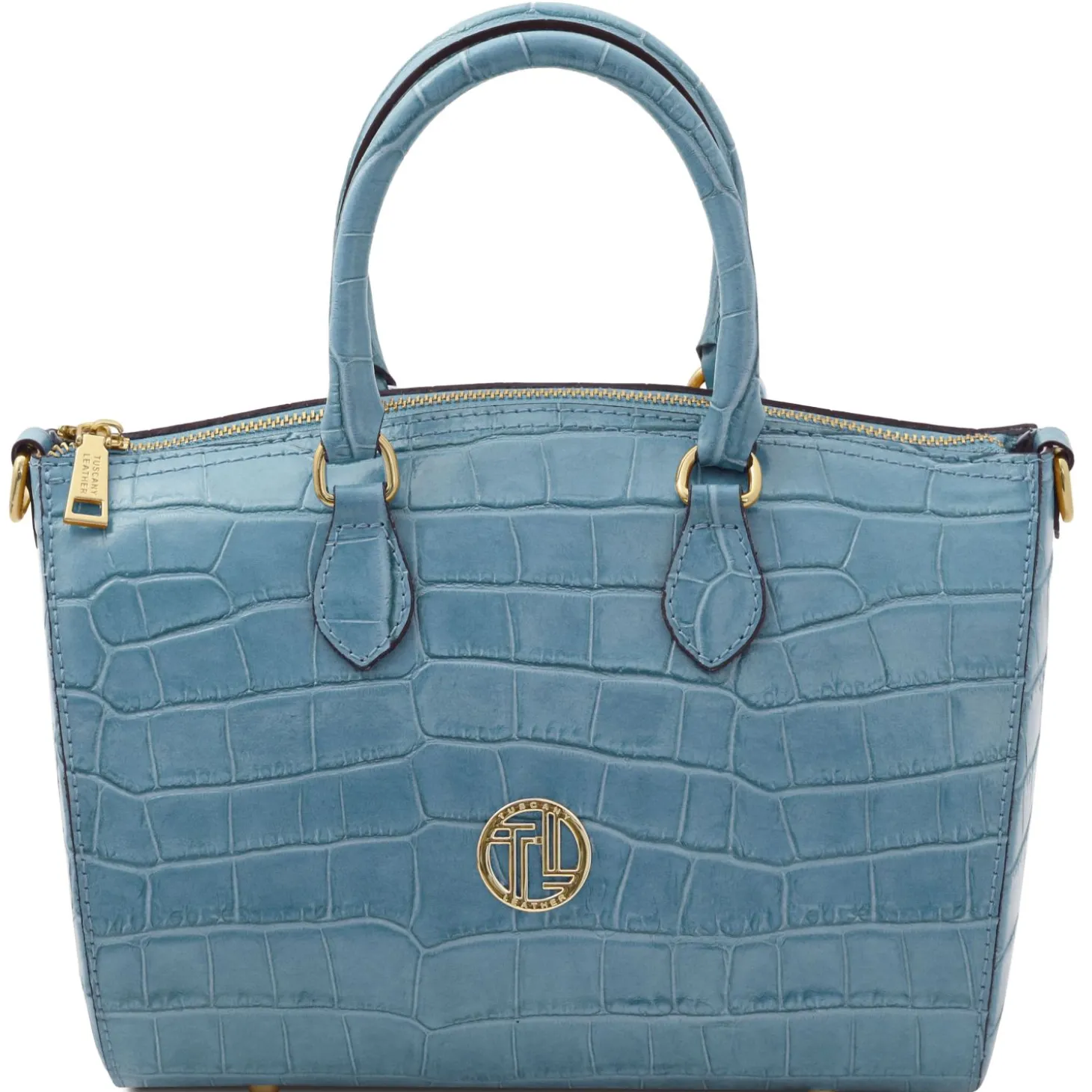 Croc Print Leather Duffle bag