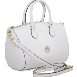 Croc Print Leather Duffle bag