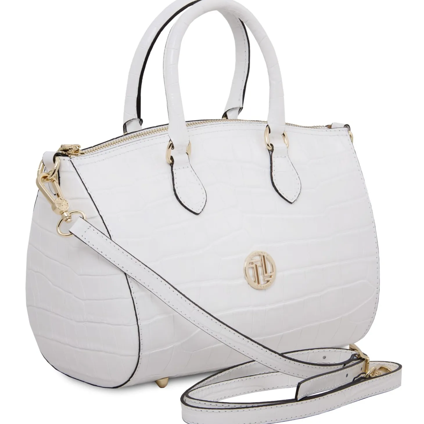 Croc Print Leather Duffle bag