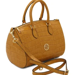 Croc Print Leather Duffle bag