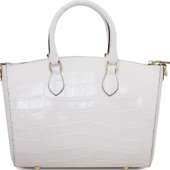 Croc Print Leather Duffle bag