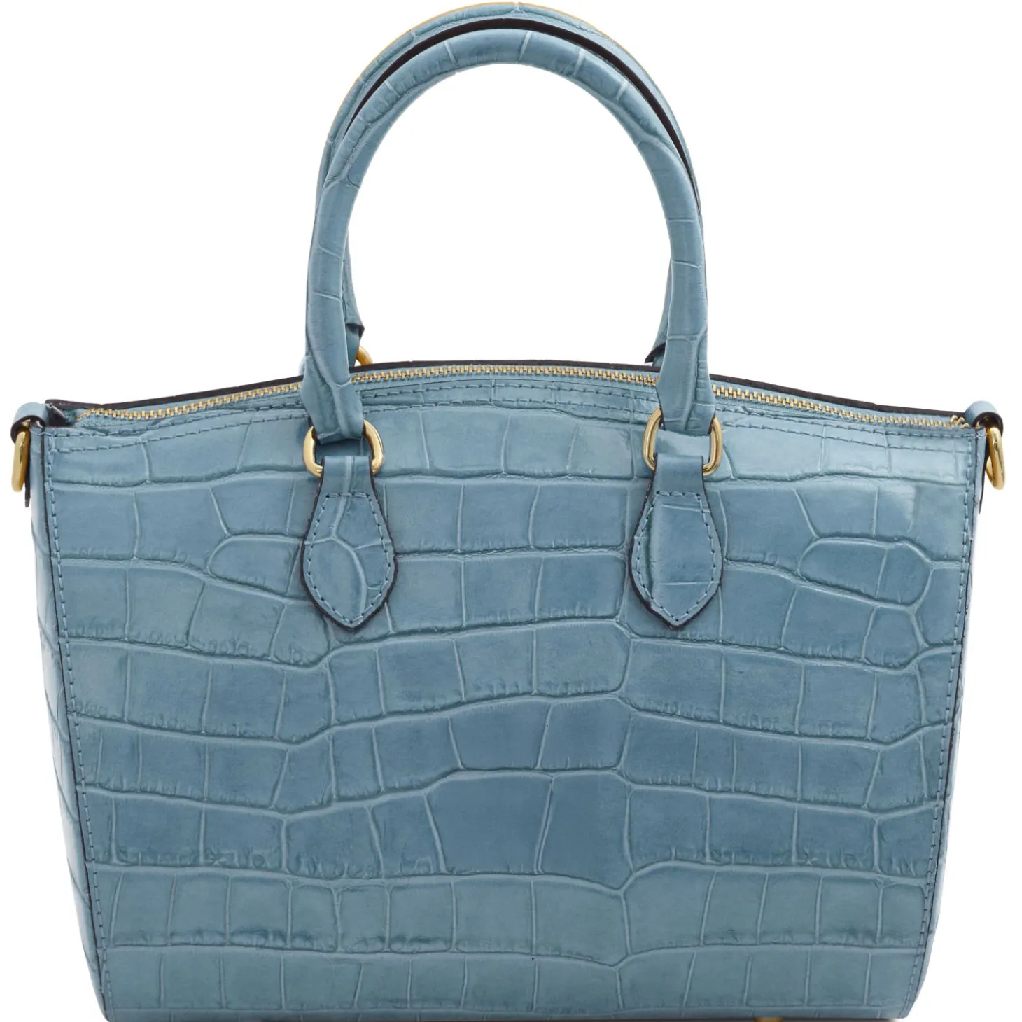 Croc Print Leather Duffle bag