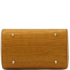 Croc Print Leather Duffle bag