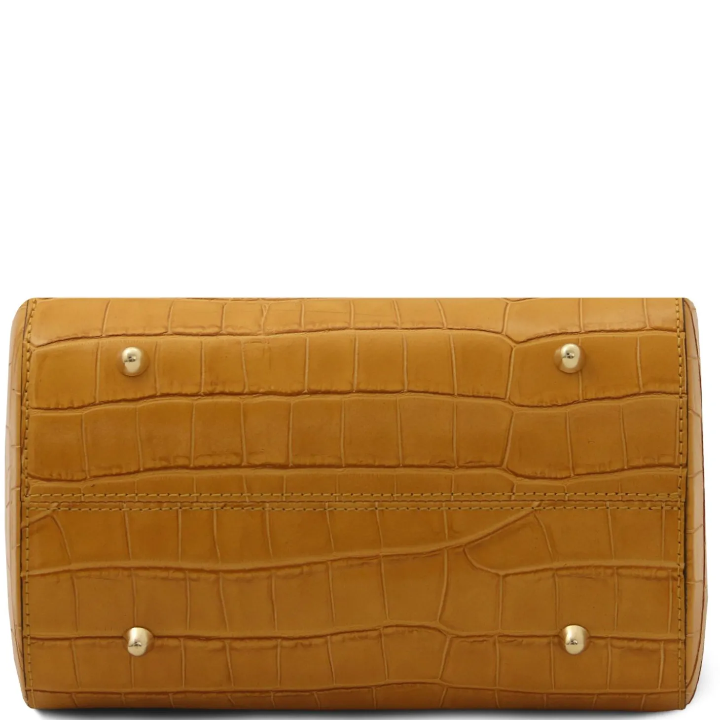 Croc Print Leather Duffle bag