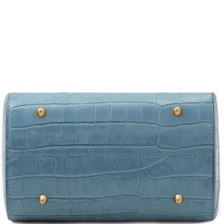 Croc Print Leather Duffle bag
