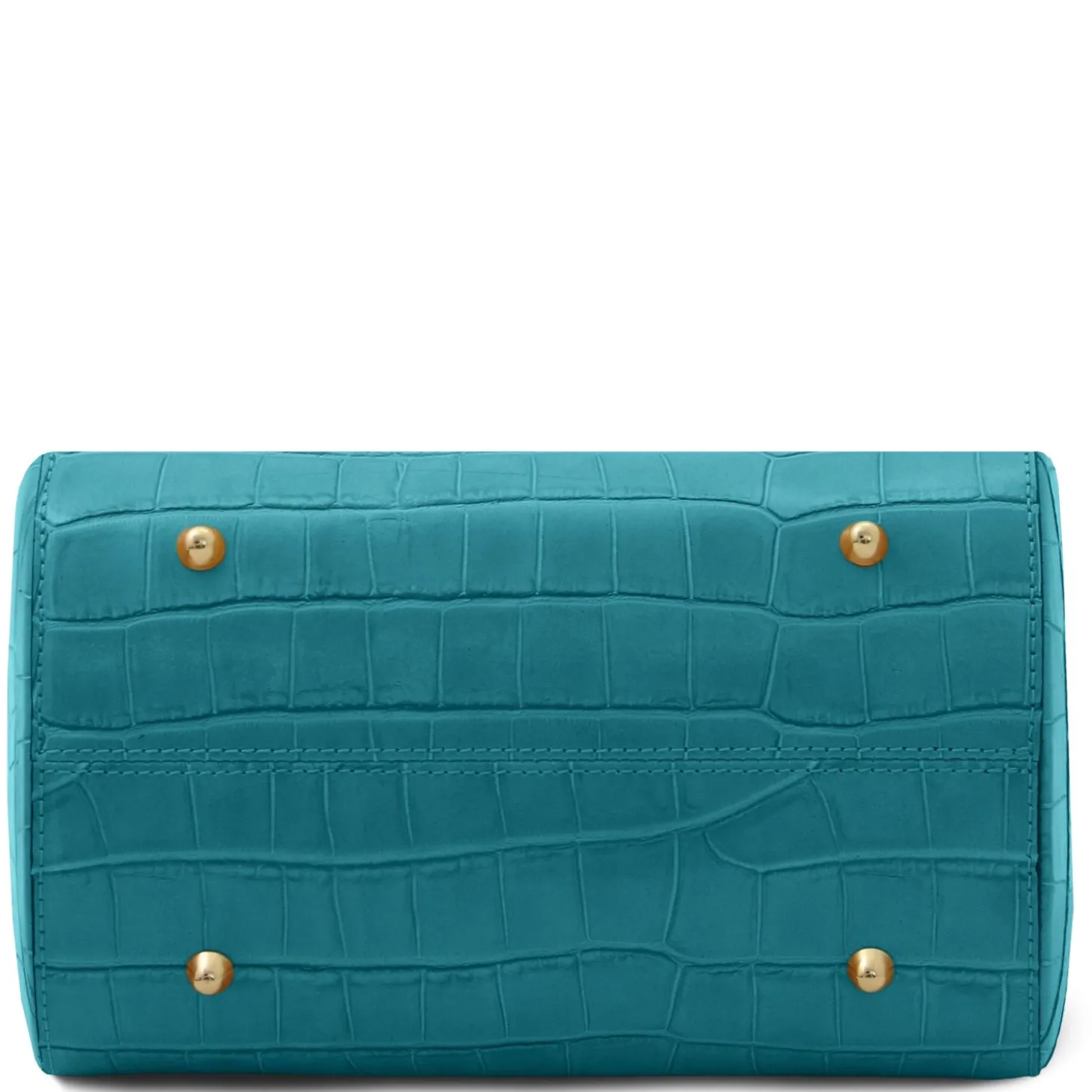 Croc Print Leather Duffle bag