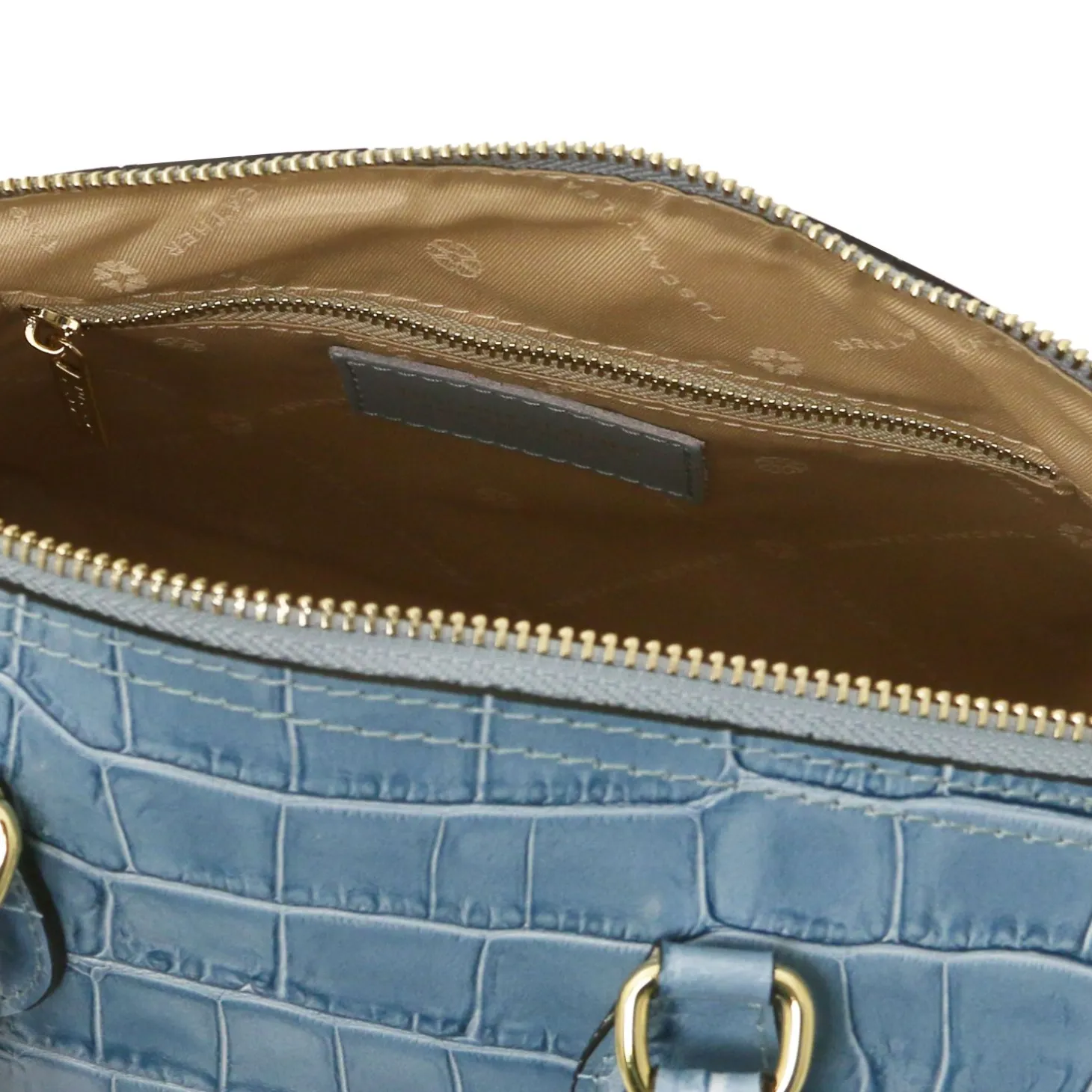 Croc Print Leather Duffle bag