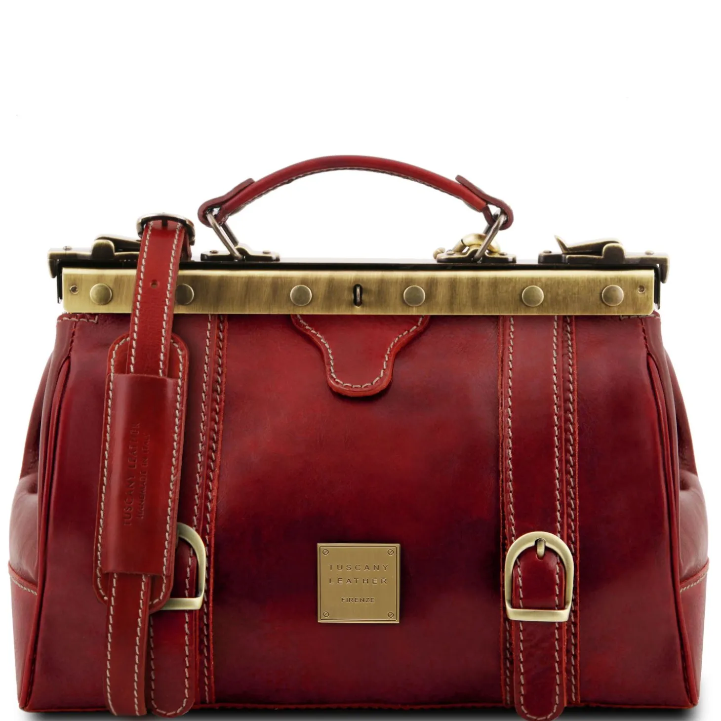 Doctor Gladstone Leather bag With Front Straps
