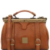 Doctor Gladstone Leather bag With Front Straps