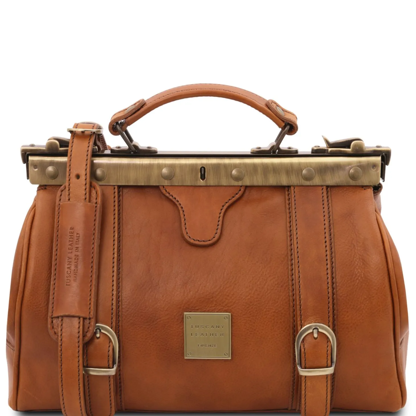 Doctor Gladstone Leather bag With Front Straps