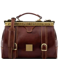 Doctor Gladstone Leather bag With Front Straps