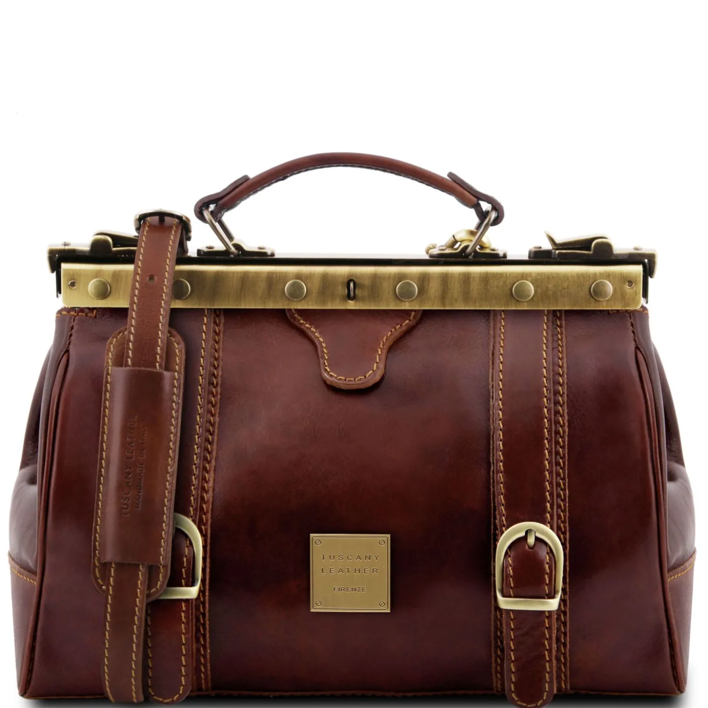 Doctor Gladstone Leather bag With Front Straps