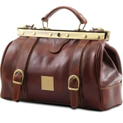 Doctor Gladstone Leather bag With Front Straps