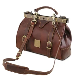 Doctor Gladstone Leather bag With Front Straps
