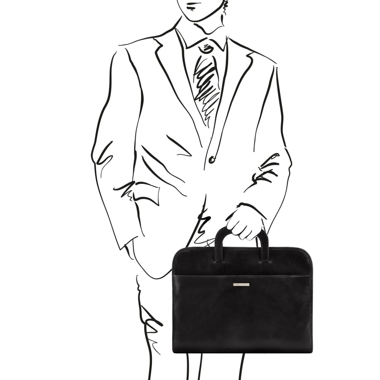 Document Leather Briefcase
