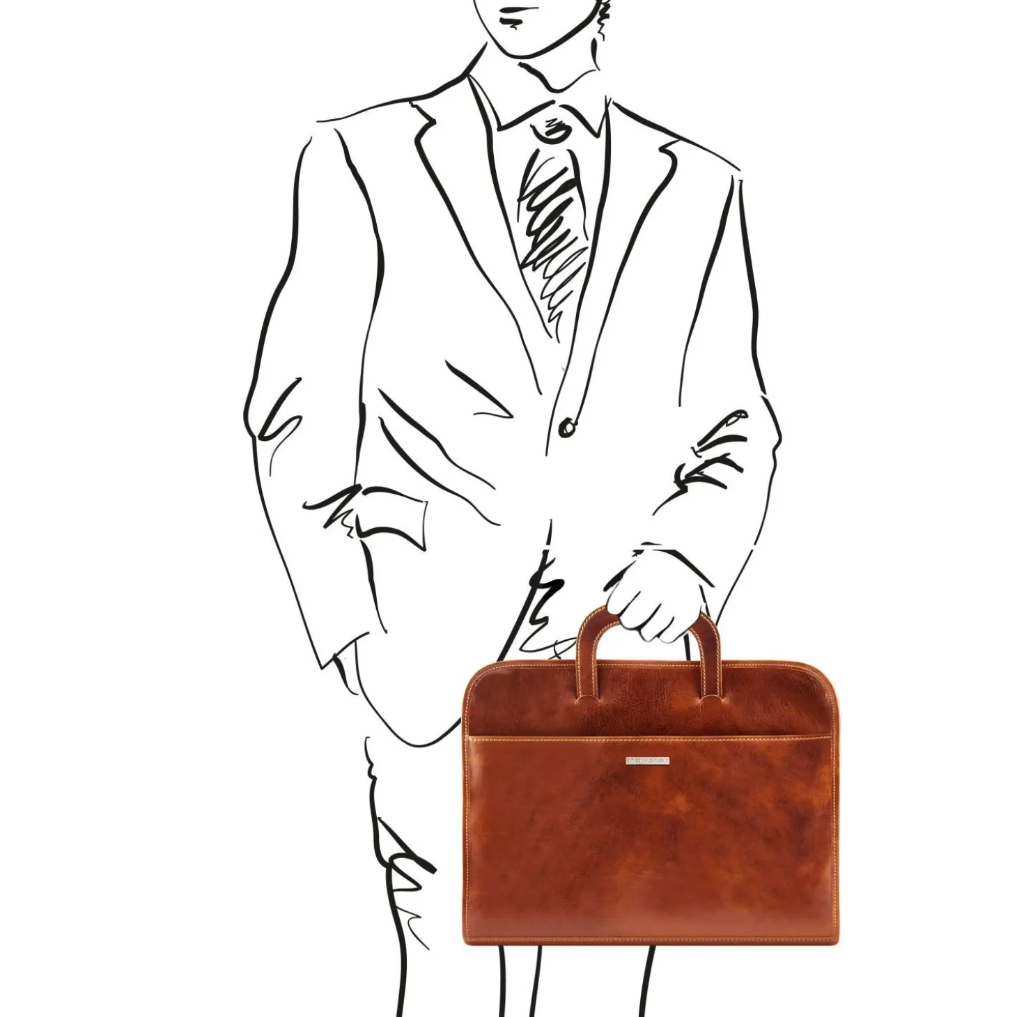 Document Leather Briefcase