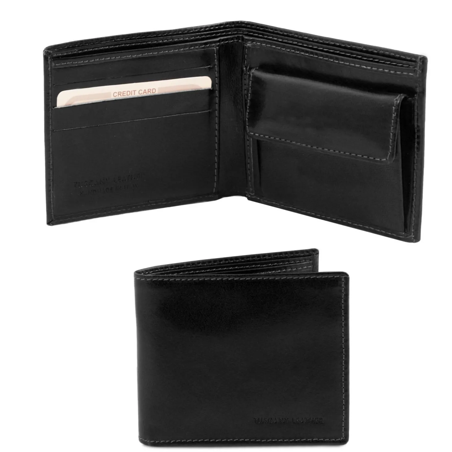 Exclusive 2 Fold Leather Wallet for men With Coin Pocket