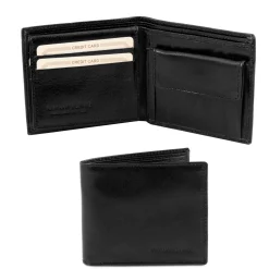 Exclusive 3 Fold Leather Wallet for men With Coin Pocket