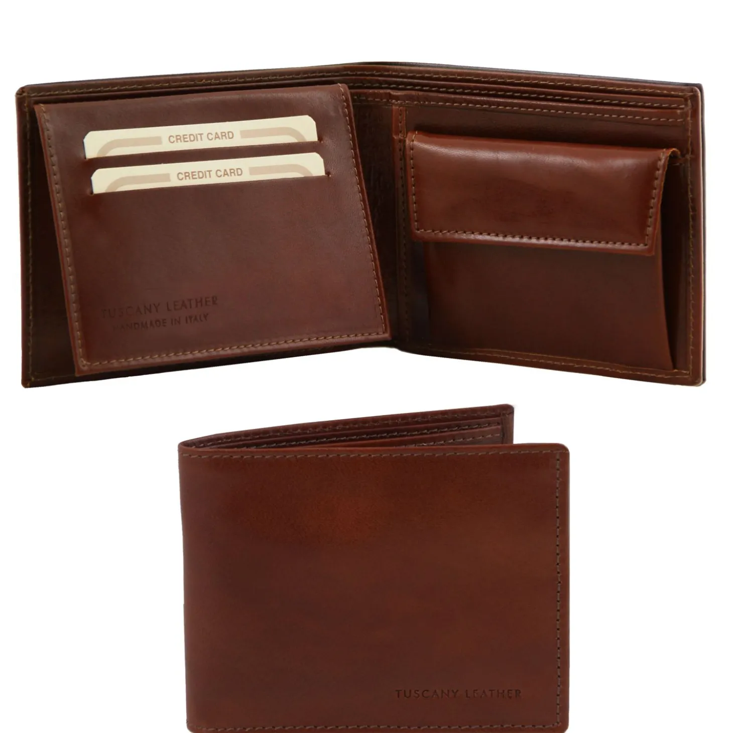 Exclusive 3 Fold Leather Wallet for men With Coin Pocket