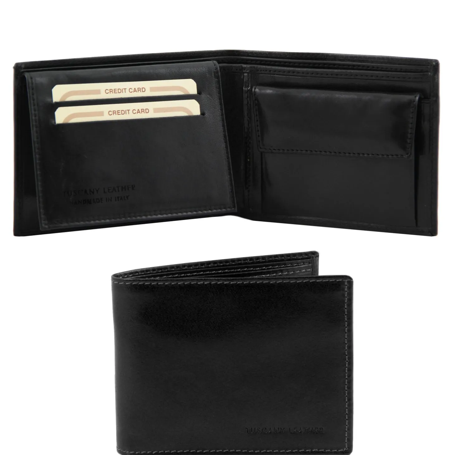 Exclusive 3 Fold Leather Wallet for men With Coin Pocket