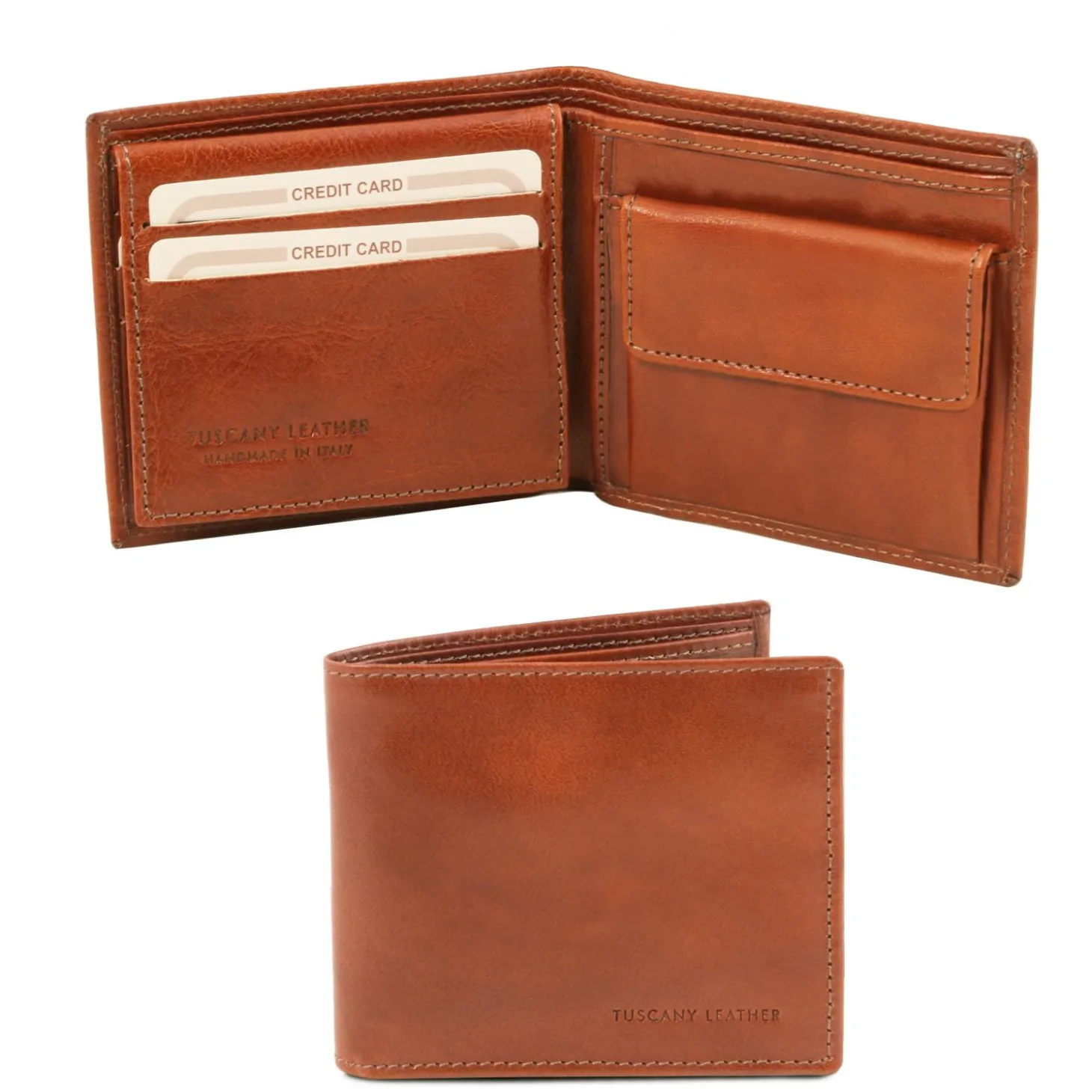 Exclusive 3 Fold Leather Wallet for men With Coin Pocket