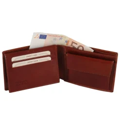 Exclusive 3 Fold Leather Wallet for men With Coin Pocket