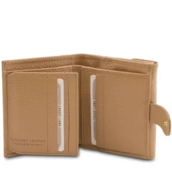 Exclusive 3 Fold Leather Wallet for Women With Coin Pocket