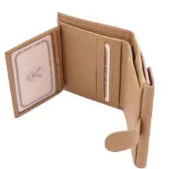 Exclusive 3 Fold Leather Wallet for Women With Coin Pocket
