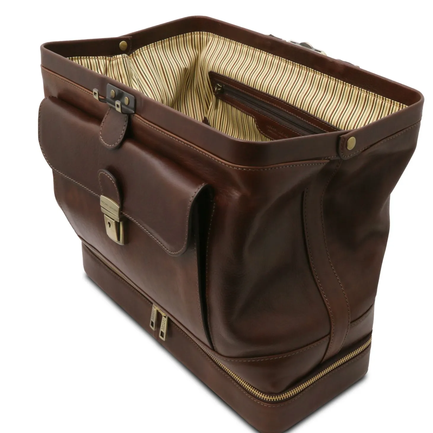 Exclusive Double-bottom Leather Doctor bag