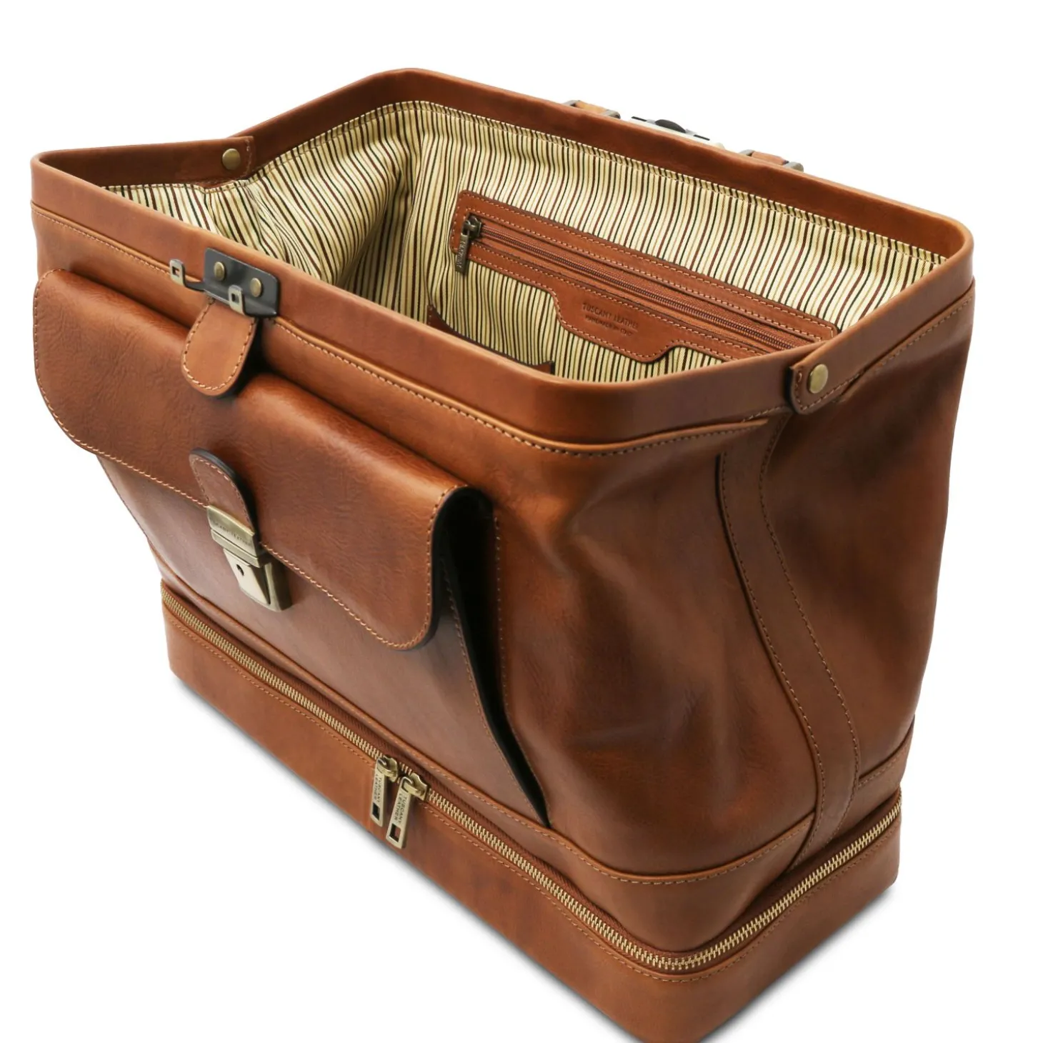 Exclusive Double-bottom Leather Doctor bag