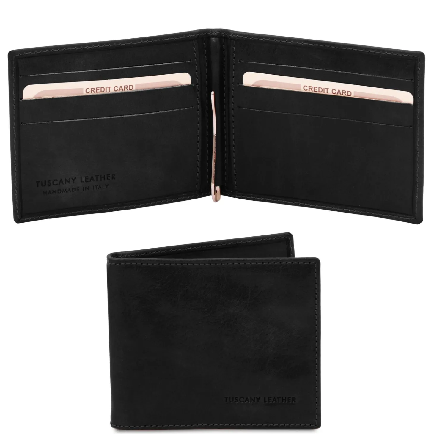 Exclusive Leather Card Holder With Money Clip