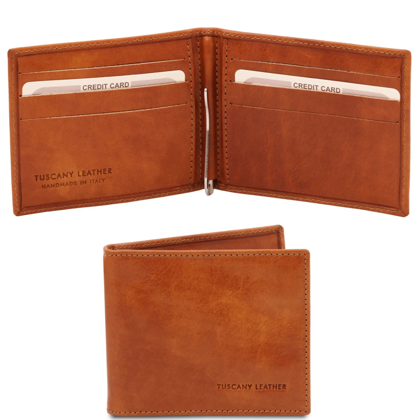 Exclusive Leather Card Holder With Money Clip