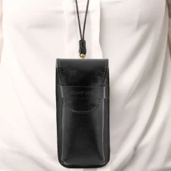 Exclusive Leather Eyeglasses/Smartphone Holder Large Size