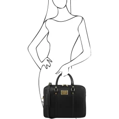 Exclusive Saffiano Leather Laptop Case