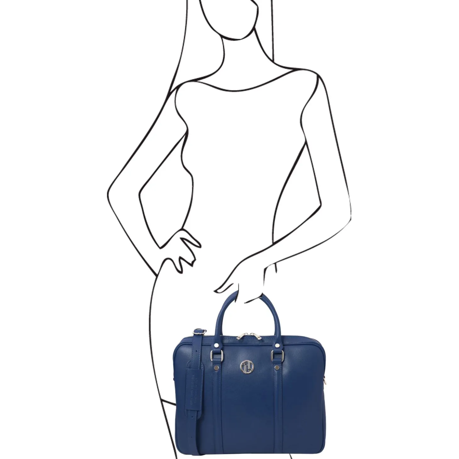 Exclusive Saffiano Leather Laptop Case