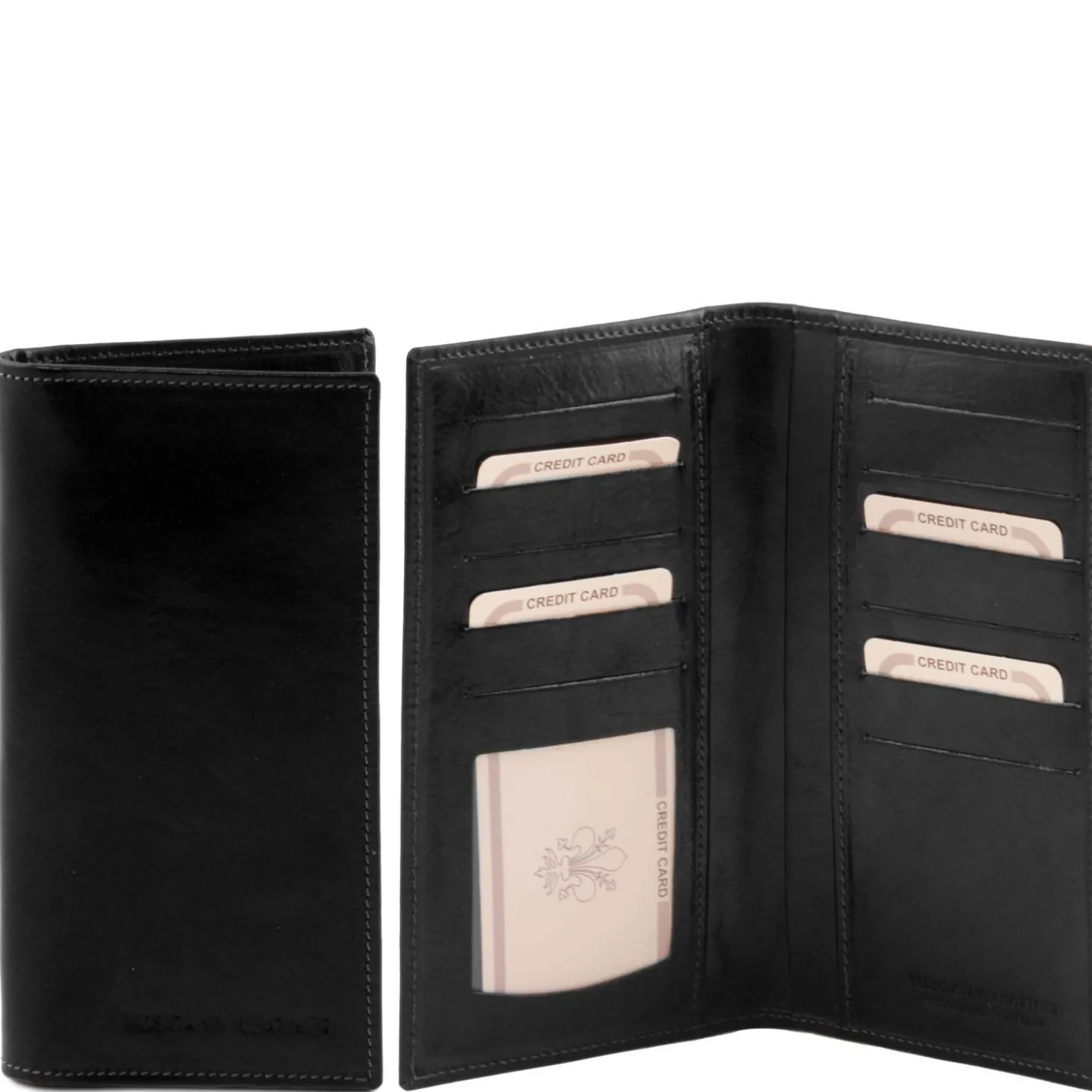 Exclusive Vertical 2 Fold Leather Wallet