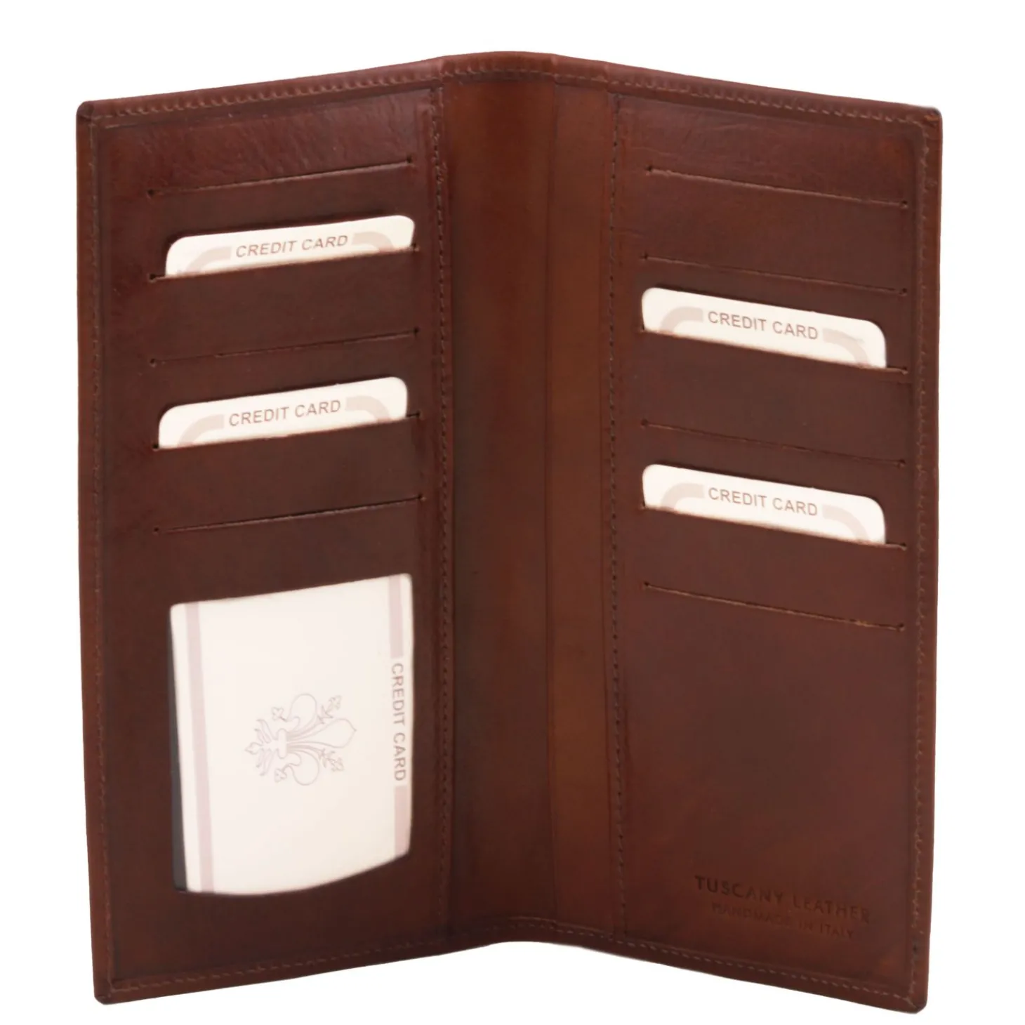 Exclusive Vertical 2 Fold Leather Wallet