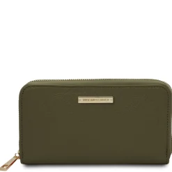 Exclusive zip Around Leather Wallet