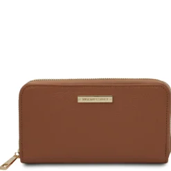 Exclusive zip Around Leather Wallet