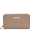 Exclusive zip Around Leather Wallet