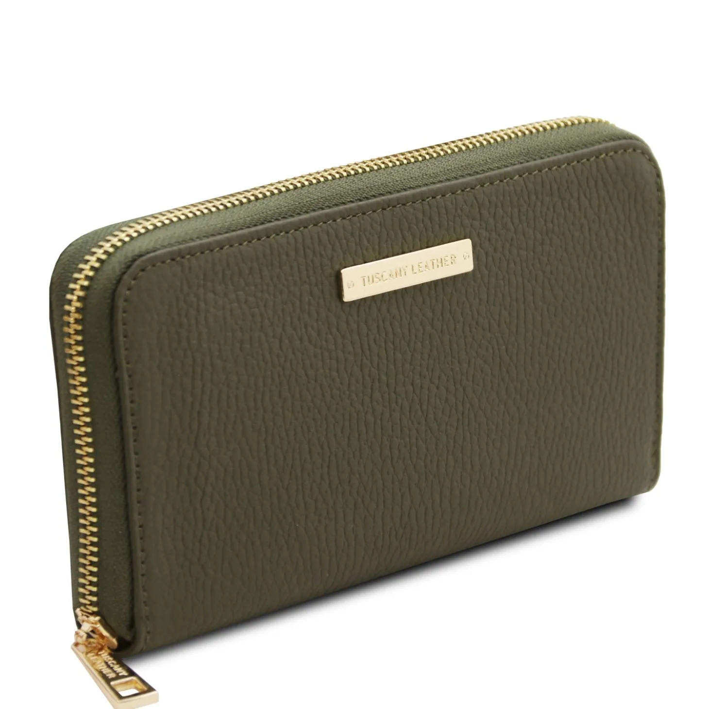 Exclusive zip Around Leather Wallet