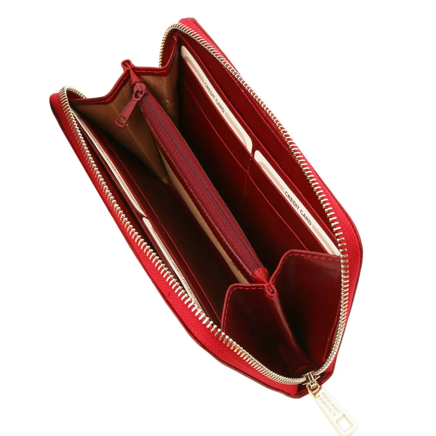 Exclusive zip Around Leather Wallet