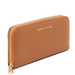 Exclusive zip Around Leather Wallet
