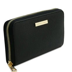 Exclusive zip Around Leather Wallet