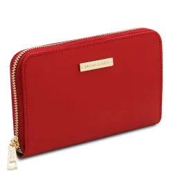 Exclusive zip Around Leather Wallet