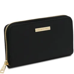 Exclusive zip Around Leather Wallet