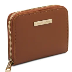 Exclusive zip Around Leather Wallet