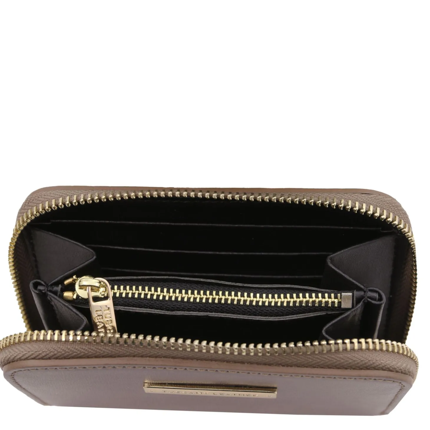 Exclusive zip Around Leather Wallet