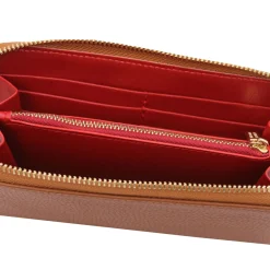 Exclusive zip Around Leather Wallet